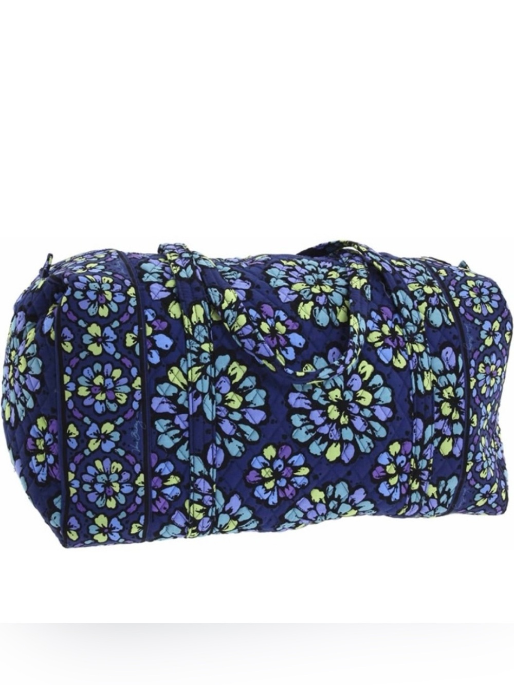 EUC VERA BRADLEY INDIGO POP LARGE DUFFEL BAG